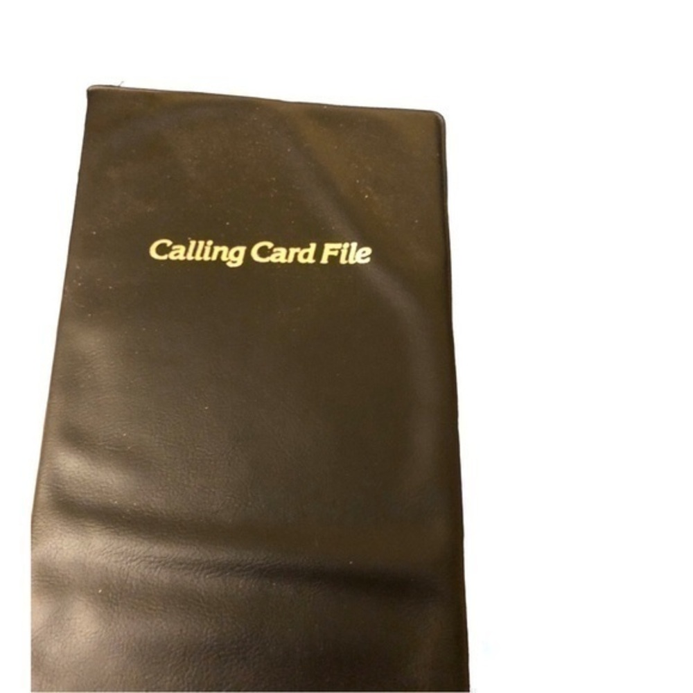 Vintage Calling Card  Or Business Card File Holder